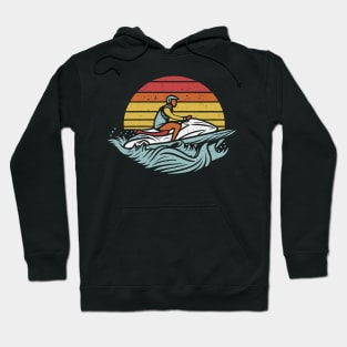 Fun Jet Ski Gift for Water Sport Lover: Life's Wave Ride It on a Jet ski Hoodie